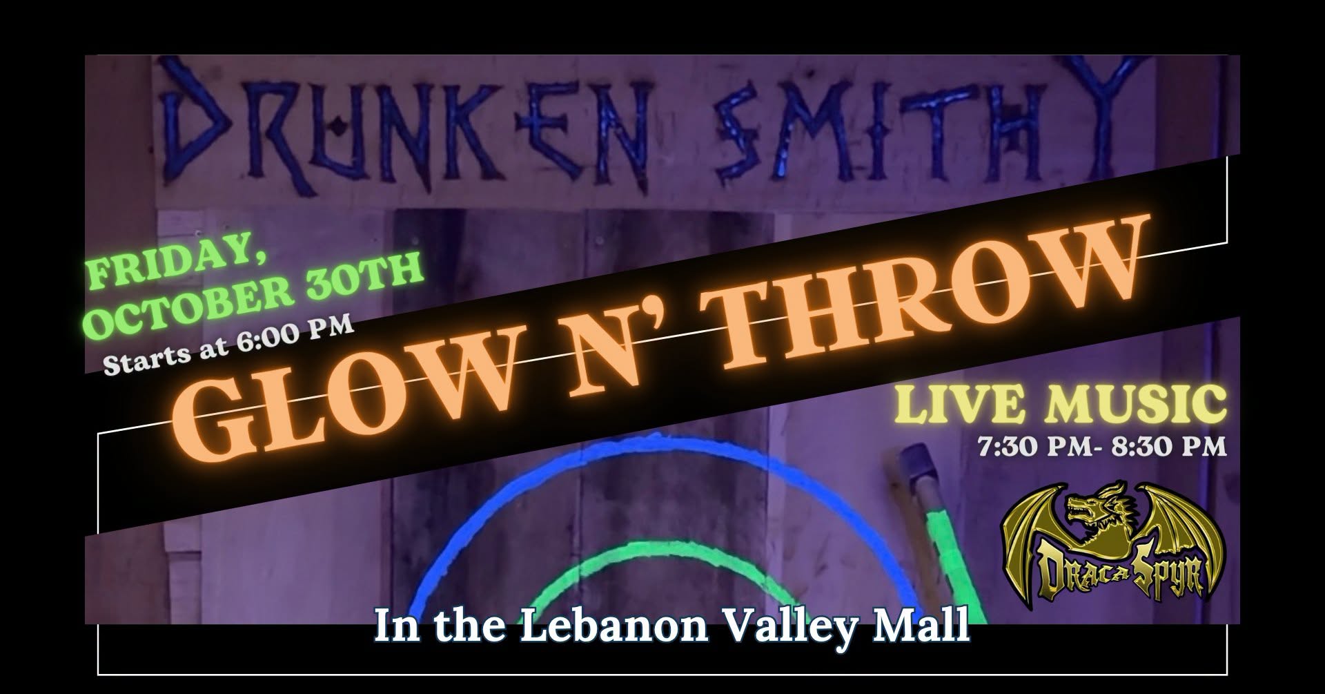 Glow N Throw Axe Throwing